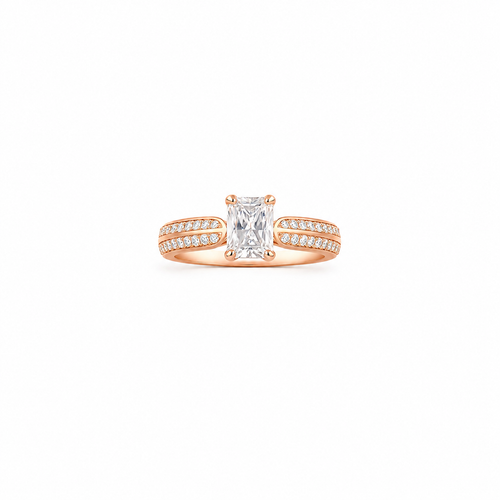 Serene Radiant Proposal Ring – anti-tarnish silver ring by Nesiy