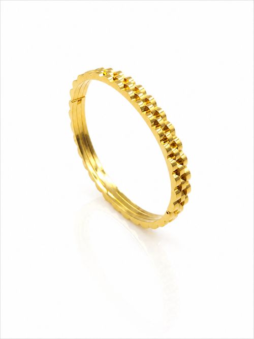 Classic Chain Kada Bracelet – anti-tarnish gold kada bracelet by Nesiy