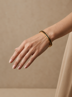Midnight band gold bangle bracelet