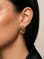Trendy Spiral Stud Earrings