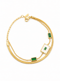 Emerald Baguette Bracelet