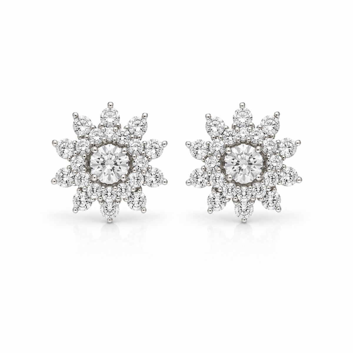 AAA+ Brass Line Earrings – anti-tarnish silver earrings by Nesiy