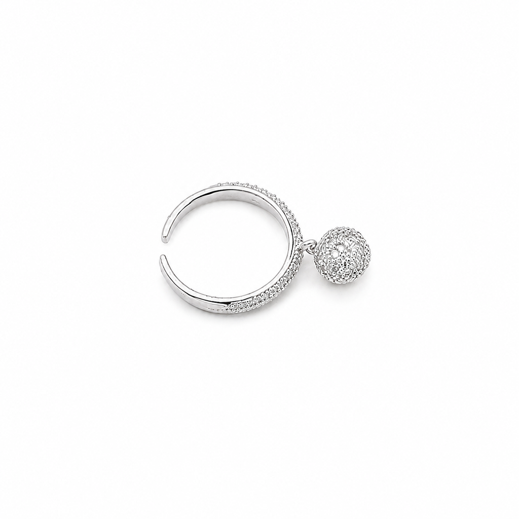 Universal Sphere Ring – anti-tarnish silver ring by Nesiy