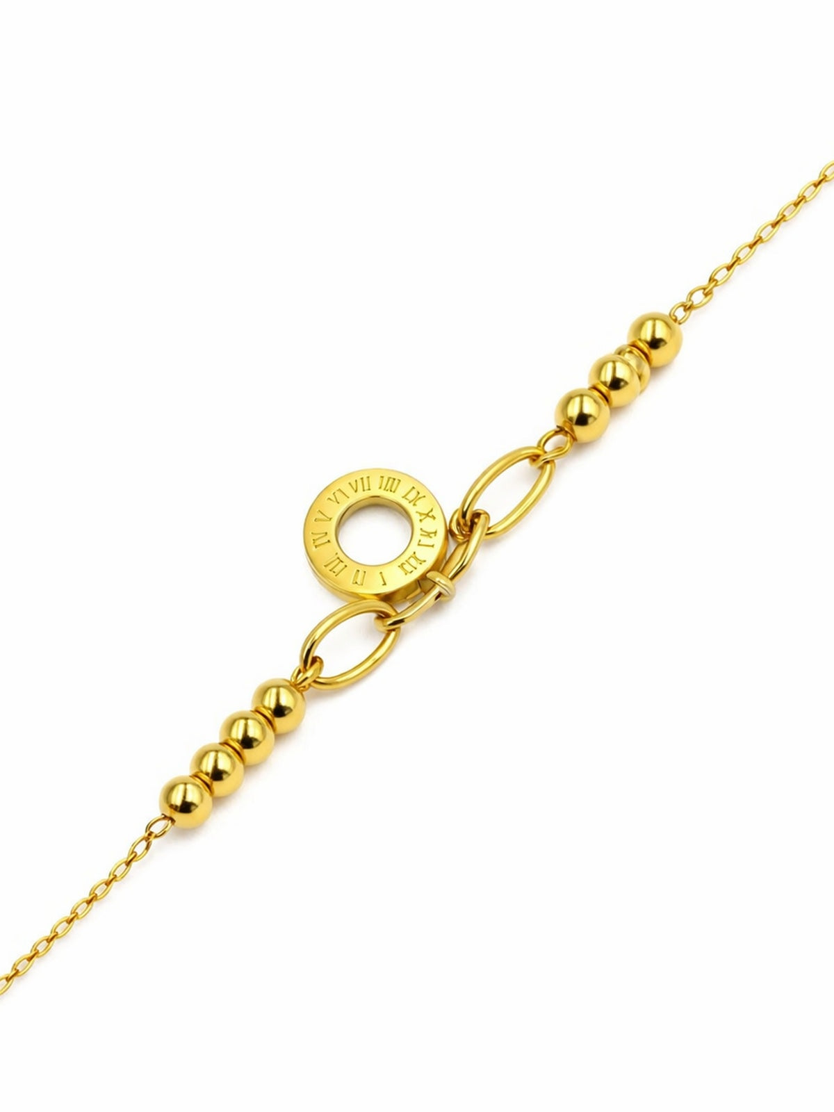 Golden Roman Charm Bracelet