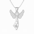 Silver Wings Pendant with cz+ Stones