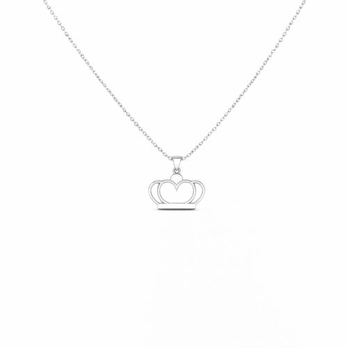Royal Silver Crown Pendant