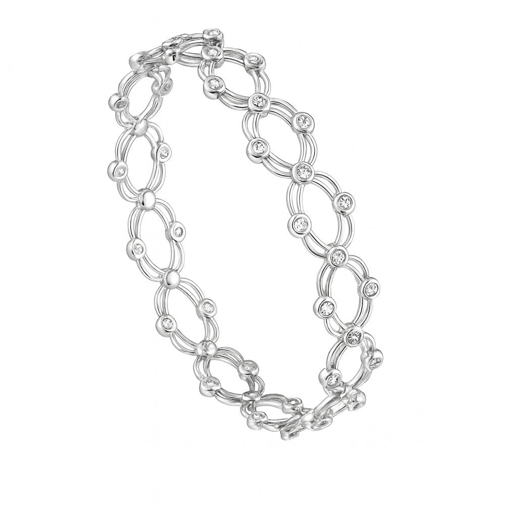 Silver Supple Twist Bracelet