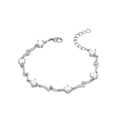 Stormy Silver Zircon Bracelet