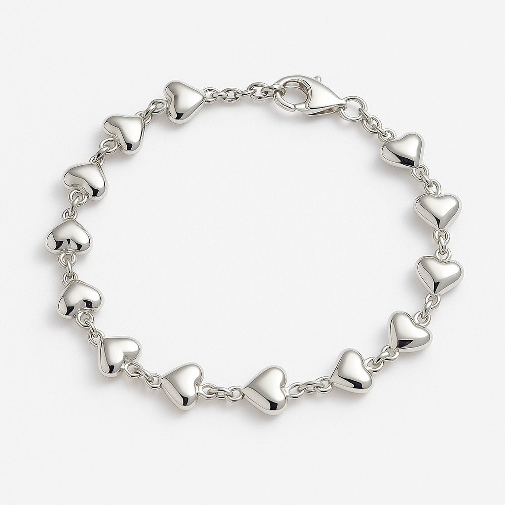 Key to My Heart Silver Bracelet