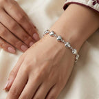 Key to My Heart Silver Bracelet