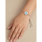 Silver Evil Eye Guardian Bracelet