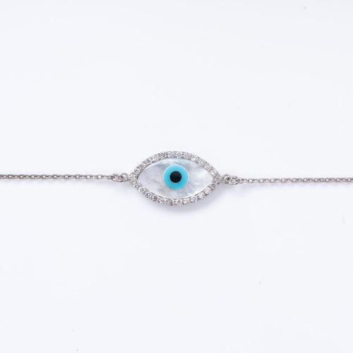 Celestial Zircon Evil Eye Bracelet