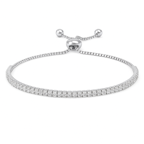 Silent Sparkle Silver Bracelet