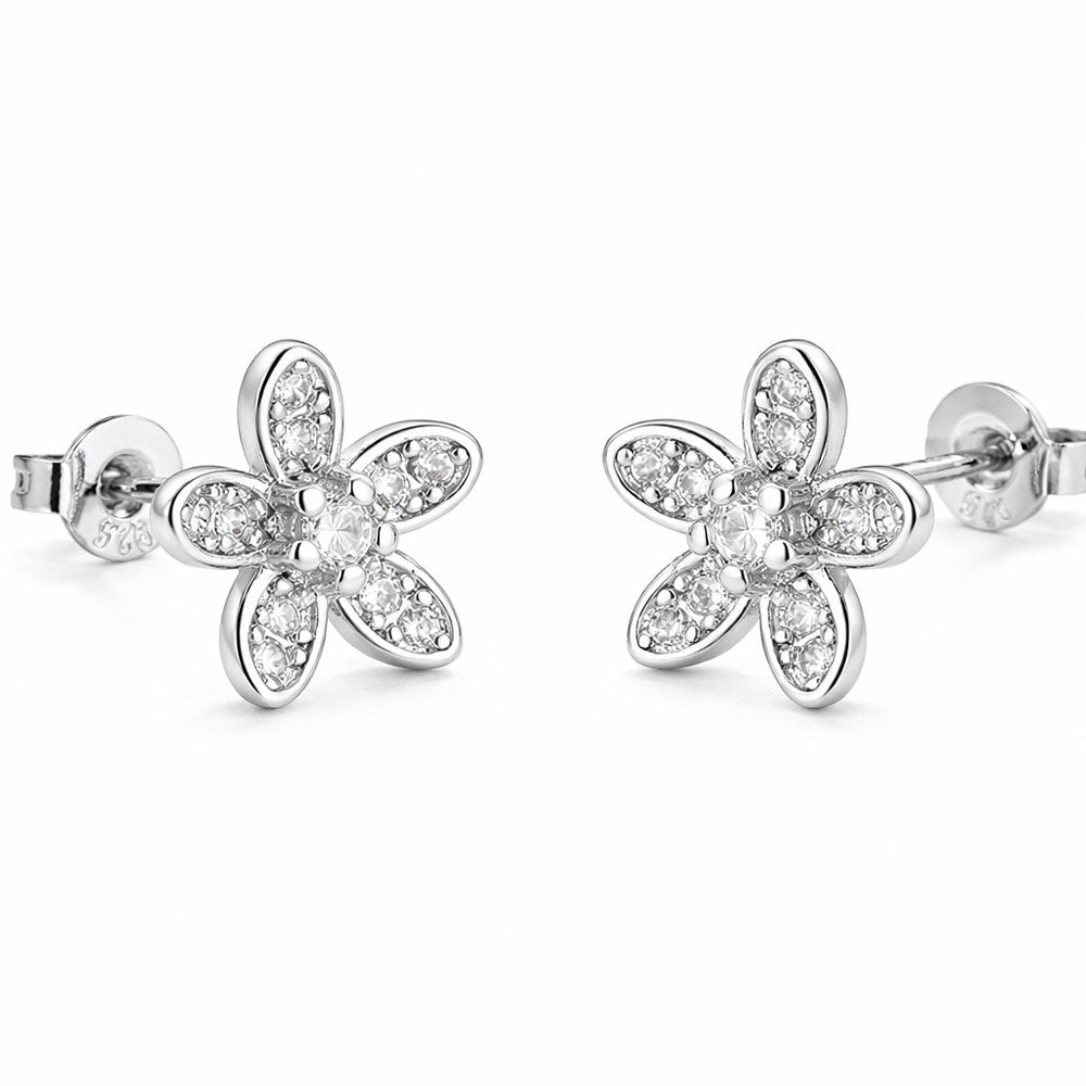 Silver Floral Delight Earrings