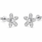Silver Floral Delight Earrings