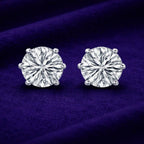 Periwinkle Petal Silver Studs