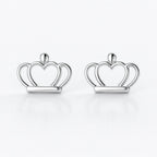 Silver Tiara Earrings