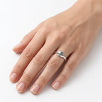 Endearing Silver Hug Ring