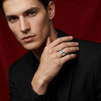 Modern Minimalist Silver Ring For Men