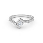 Prism Silver Love Diamond Ring