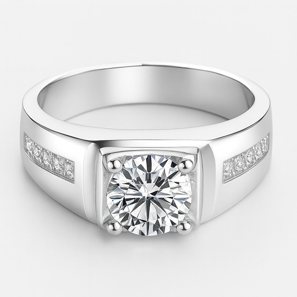 Bold Silver Men Ring