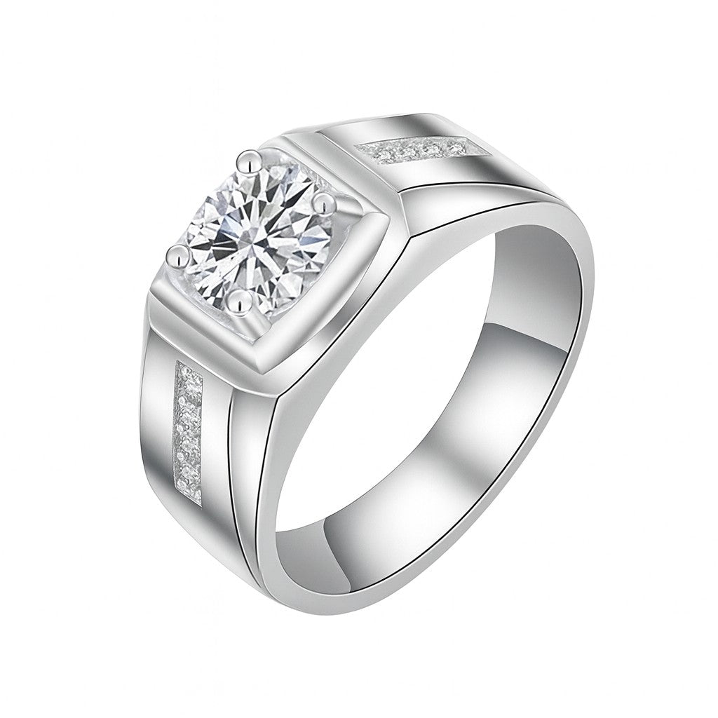 Bold Silver Men Ring