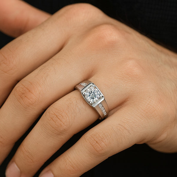 Bold Silver Men Ring