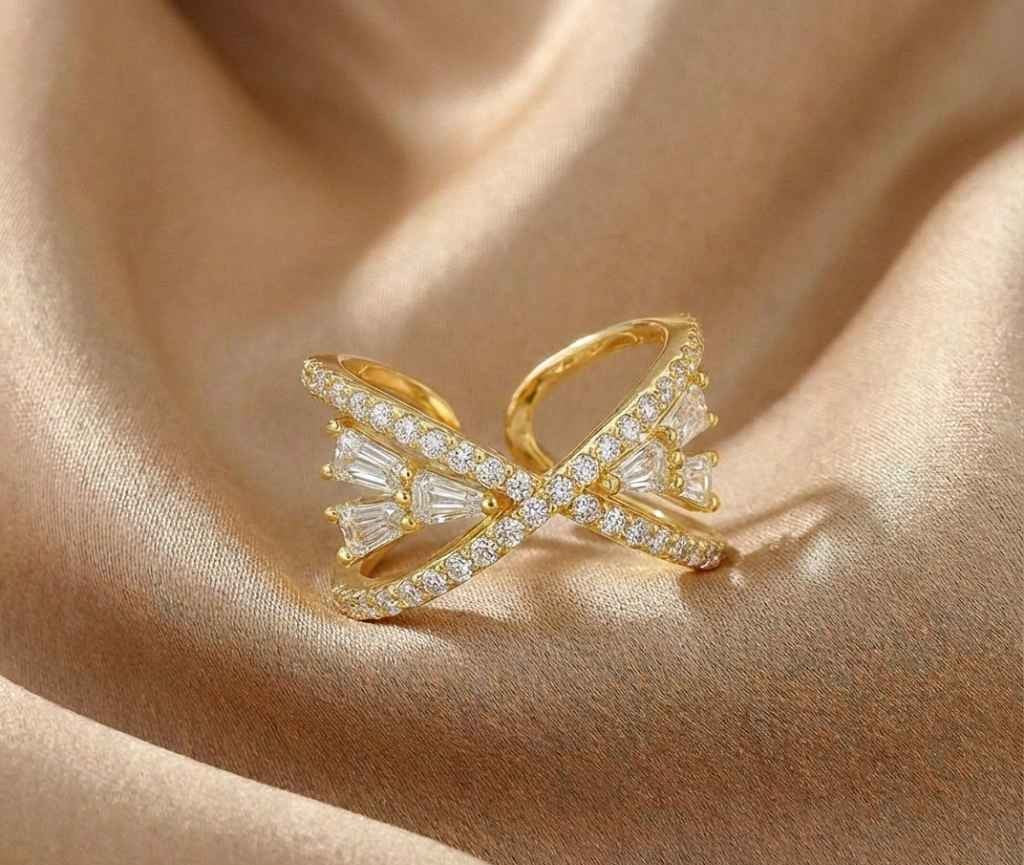 Gleaming Serenity Ring – anti-tarnish gold ring by Nesiy (view 3)