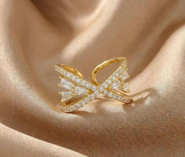 Gleaming Serenity Ring – anti-tarnish gold ring by Nesiy (view 3)