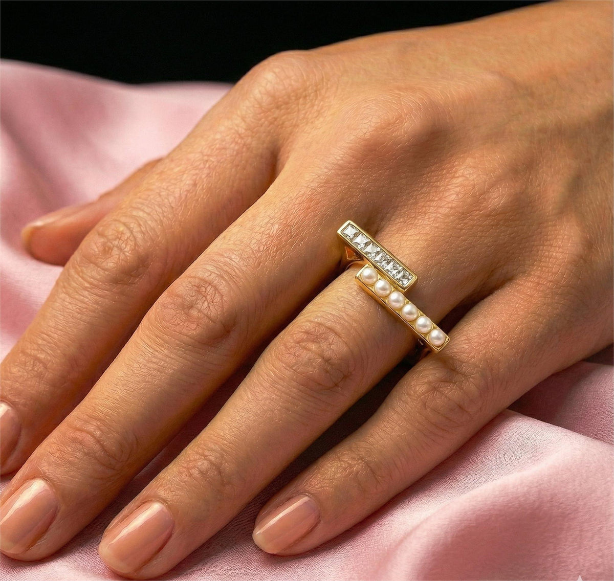 Chic Layer Artisan Ring – anti-tarnish gold ring by Nesiy (view 2)