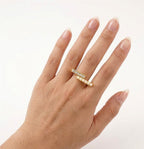 Chic Layer Artisan Ring – anti-tarnish gold ring by Nesiy (view 4)