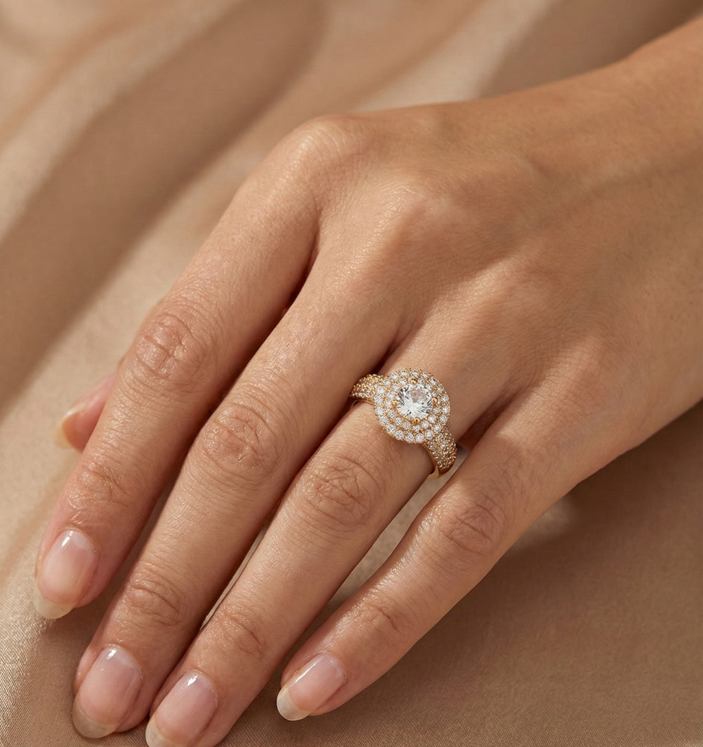Elegant Beauty Ring – anti-tarnish rose gold ring by Nesiy (view 2)