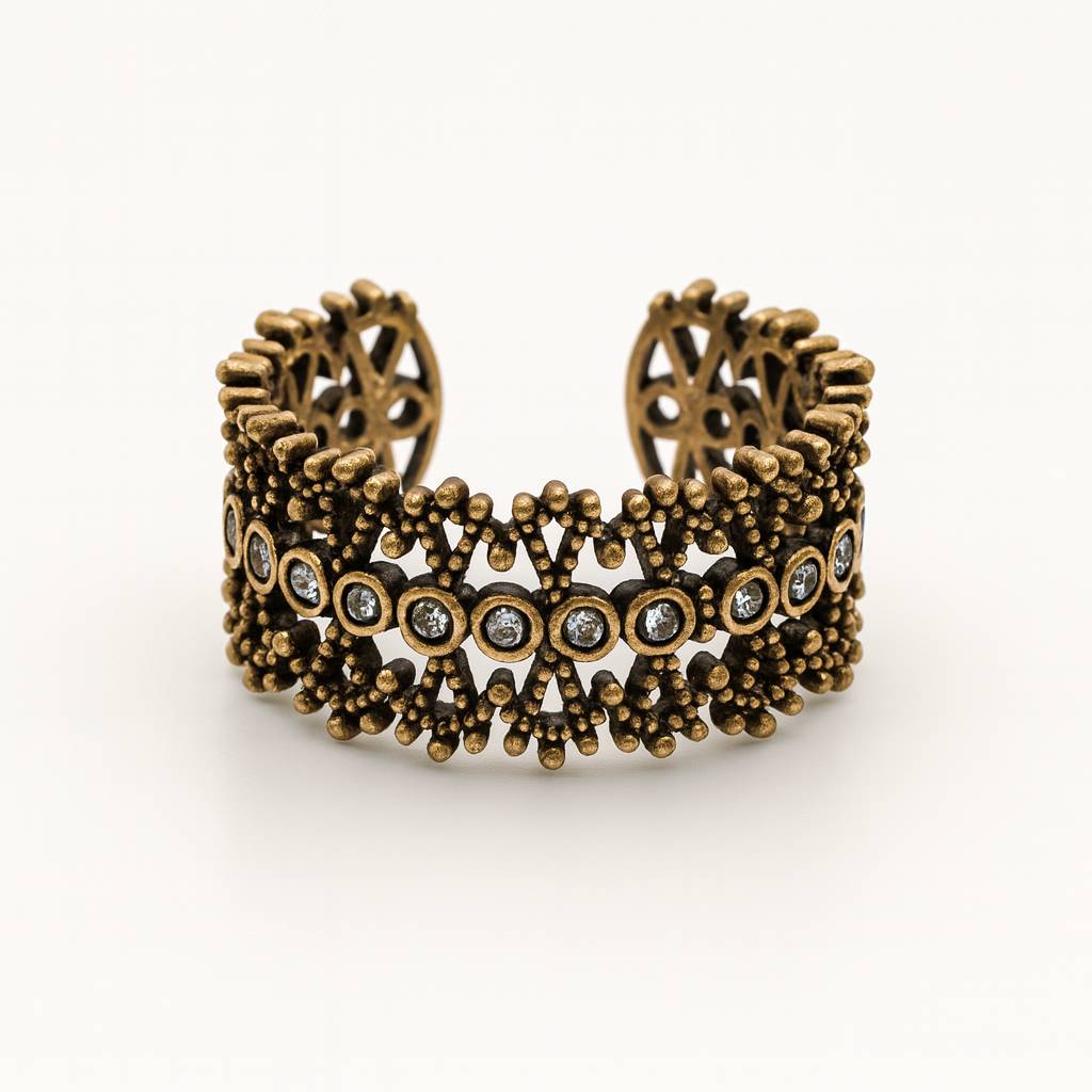 Designer Matte Finished Oxidise Ring – anti-tarnish ring by Nesiy (view 2)