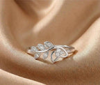 Leaf Vein Ring – anti-tarnish silver ring by Nesiy (view 3)