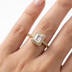 Modern Baguette Ring – anti-tarnish gold ring by Nesiy (view 4)