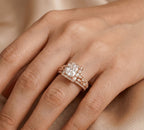 Glamorous Rose Gold Studded Ring – anti-tarnish rose gold ring by Nesiy (view 2)