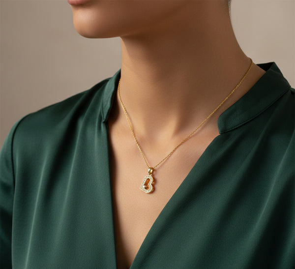 Infinite Love Pendant – anti-tarnish gold pendant by Nesiy (view 3)