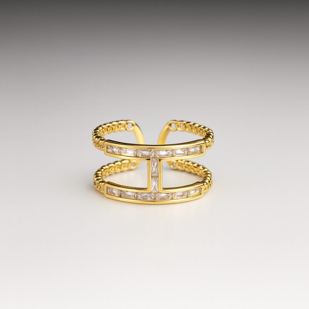 Luxury Crafted Ring – anti-tarnish gold ring by Nesiy (view 3)