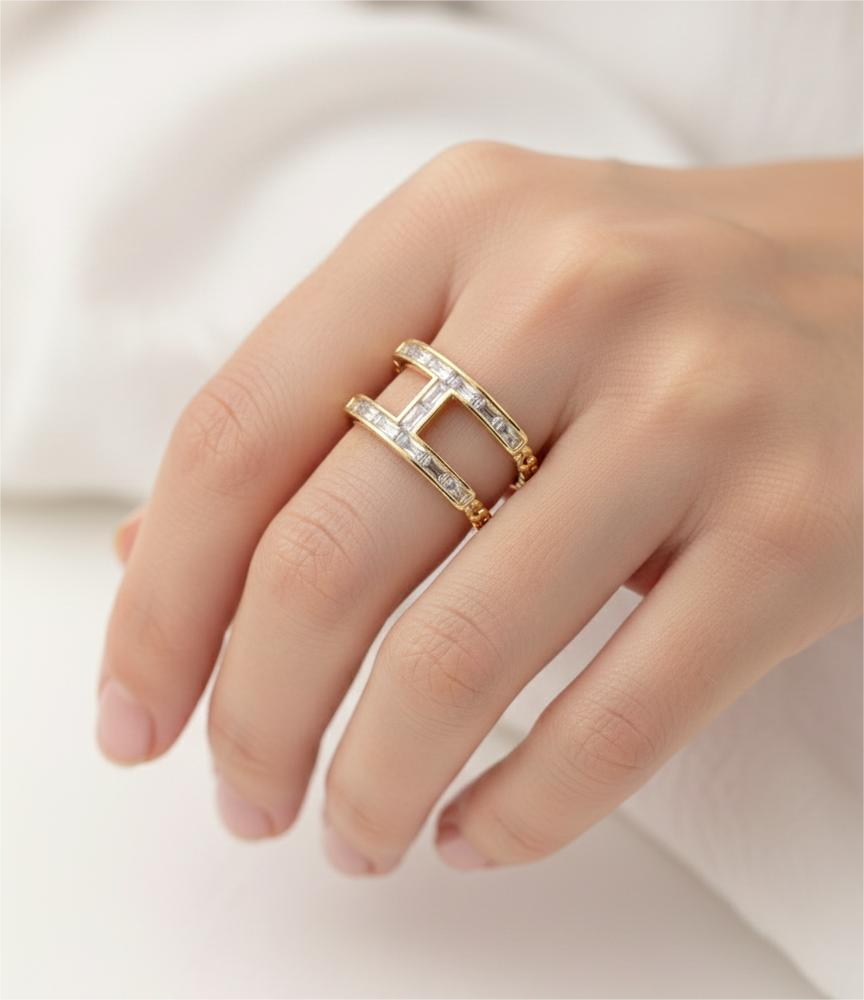 Luxury Crafted Ring – anti-tarnish gold ring by Nesiy (view 2)