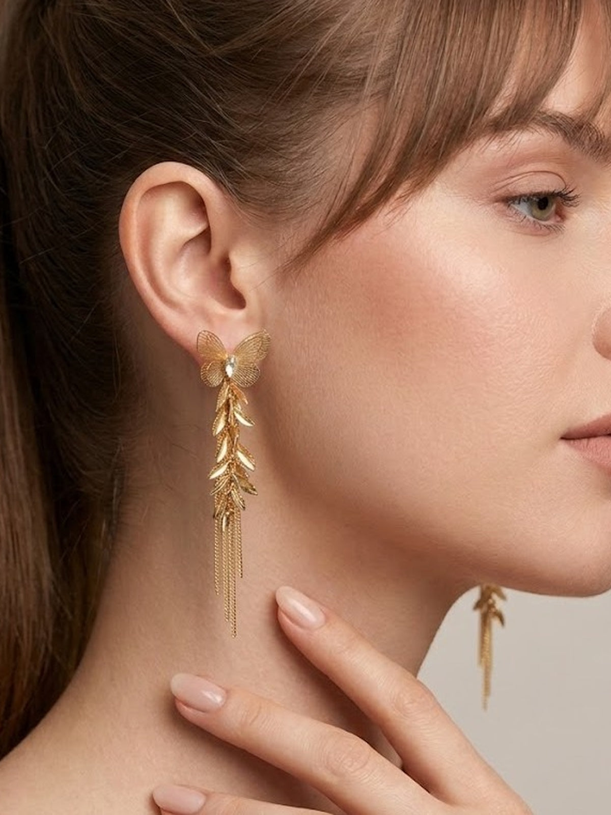 Butterfly Long Tassel Earrings