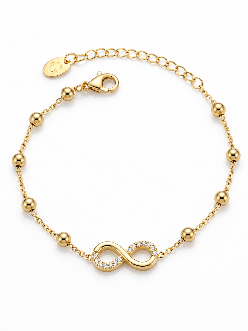 Minimal Infinity Charm Bracelet