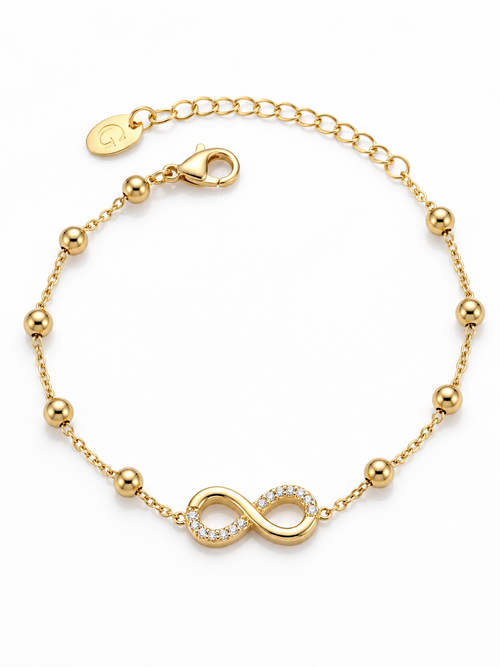 Minimal Infinity Charm Bracelet