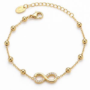 Minimal Infinity Charm Bracelet
