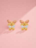 Dual Butterfly Stud Earrings | Premium Anti-Tarnish Jewellery for Women