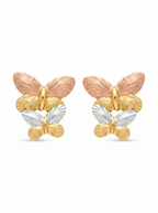 Dual Butterfly Stud Earrings | Premium Anti-Tarnish Jewellery for Women