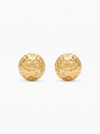 Gold Dome Ball Stud Earrings | Anti-Tarnish 18K Gold-Plated Collection