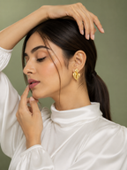 Triple Curve Stud Earrings | 18K Gold-Plated Demi-Fine Jewellery