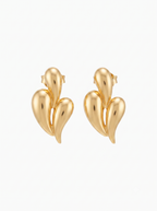 Triple Curve Stud Earrings | 18K Gold-Plated Demi-Fine Jewellery