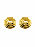 Gold Spiral Stud Earrings | 18K Gold-Plated Jewellery