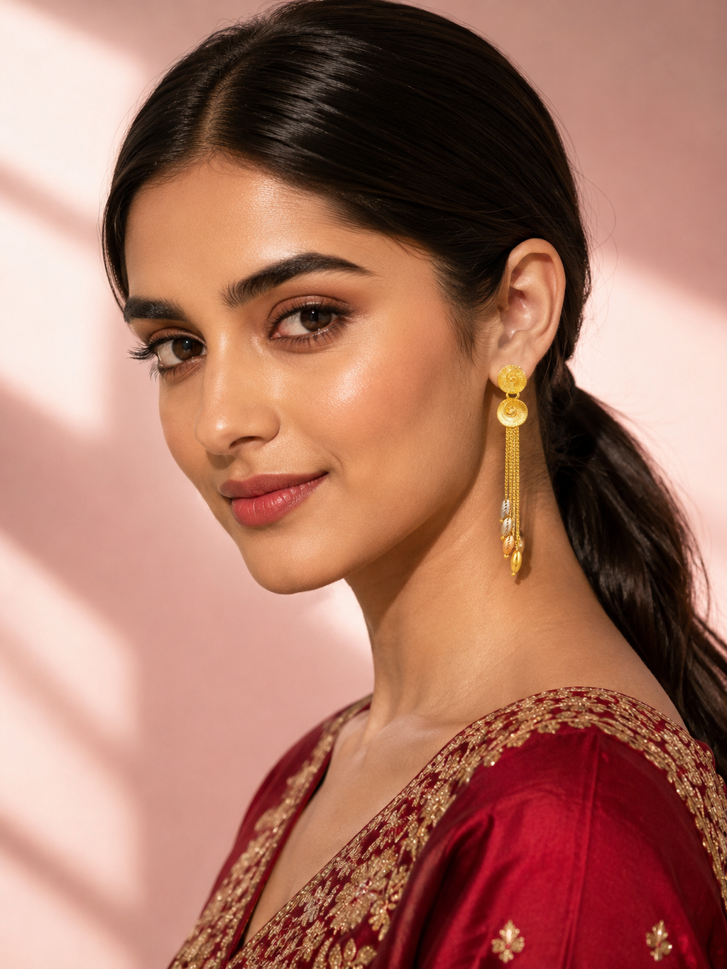 Long Chain Tassel Earrings | 18K Gold-Plated Demi-Fine Jewellery
